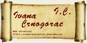 Ivana Crnogorac vizit kartica